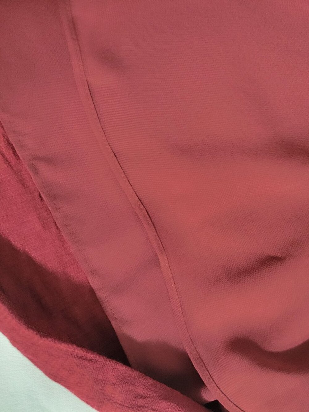 Banana Republic Boho Hippie Prairie Euro Maroon Crepe Twisted Bodice Maxi Dress - Picture 11 of 16